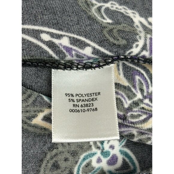 *New CJ Banks Popover Top Womens Plus 2X Black Yellow Floral Cottagecore Coastal - Picture 7 of 9